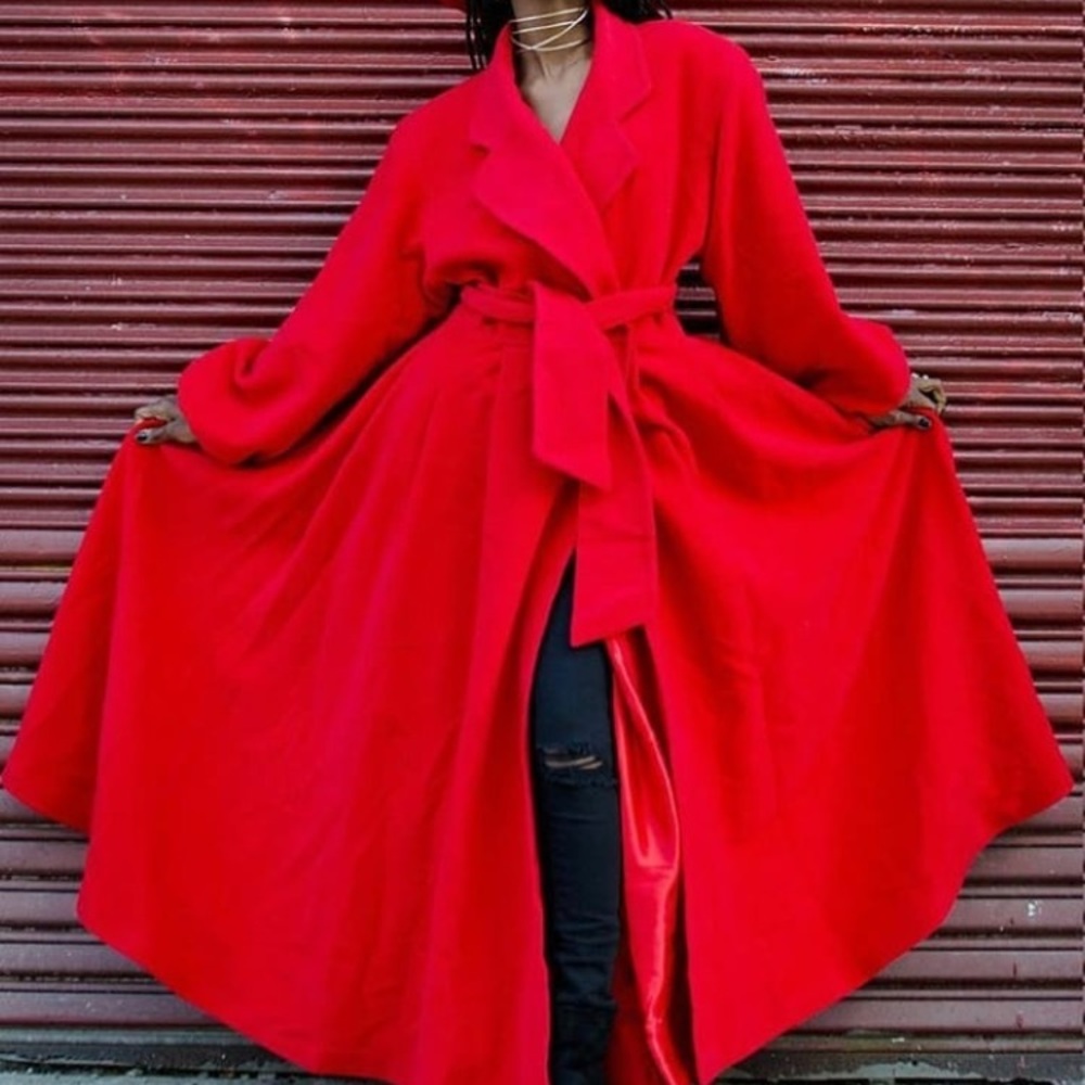 Red Princess Trench Coat